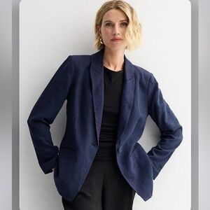 Nine West suit jacket blazer navy new with tags